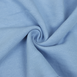 Ткань Футер 3-х нитка, Петля, цвет Светло-Голубой (на отрез)  в Ноябрьске