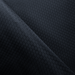 Ткань Оксфорд 300D PU Рип-Стоп СОТЫ, цвет Черный (на отрез)  в Ноябрьске