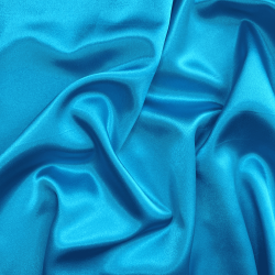 *Ткань Атлас-сатин, цвет Голубой (на отрез)  в Ноябрьске