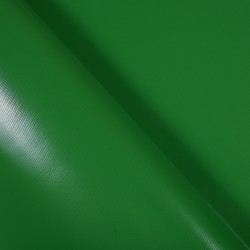 Тентовый материал ПВХ 450 гр/м2, Зелёный (Ширина 160см), на отрез  в Ноябрьске, 450 г/м2, 799 руб