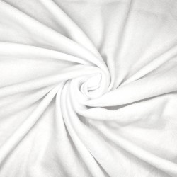 Флис Односторонний 130 гр/м2, цвет Белый (на отрез)  в Ноябрьске