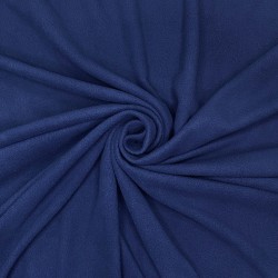 Флис Односторонний 130 гр/м2, цвет Темно-синий (на отрез)  в Ноябрьске