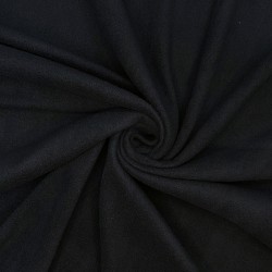 Флис Односторонний 130 гр/м2, цвет Черный (на отрез)  в Ноябрьске