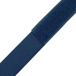 Контактная лента 25мм цвет Синий (велькро-липучка, на отрез)  в Ноябрьске