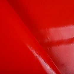 Ткань ПВХ 450 гр/м2, Красный (на отрез)  в Ноябрьске