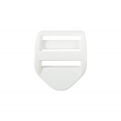 Пряжка регулировочная 25 мм УСИЛЕННАЯ (трехщелевка), цвет Белый LS (поштучно)  в Ноябрьске