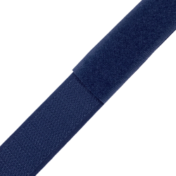 Контактная лента 25мм цвет Тёмно-Синий (Велькро-липучка), на отрез  в Ноябрьске