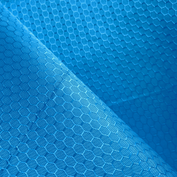 Ткань Оксфорд 300D PU Рип-Стоп СОТЫ, цвет Голубой (на отрез)  в Ноябрьске