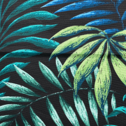 Интерьерная ткань Дак (DUCK), принт &quot;Тропические листья&quot; (на отрез)  в Ноябрьске