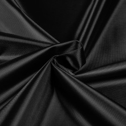 *Ткань Оксфорд 210D PU, цвет Черный (на отрез)  в Ноябрьске