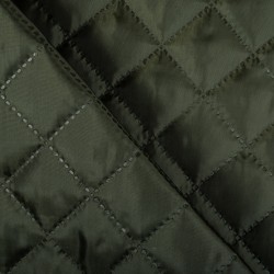 Стеганая подкладочная ткань с синтепоном (100гр/м2), цвет Хаки (на отрез)  в Ноябрьске