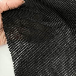 Сетка 3D трехслойная Air mesh 165 гр/м2, цвет Черный (на отрез)  в Ноябрьске