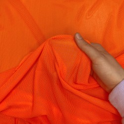 Трикотажная Сетка 75 г/м2, цвет Оранжевый (на отрез)  в Ноябрьске