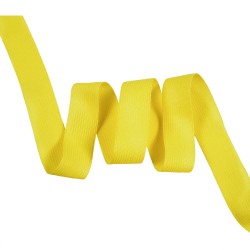 Окантовочная лента-бейка, цвет Жёлтый 22мм (на отрез)  в Ноябрьске